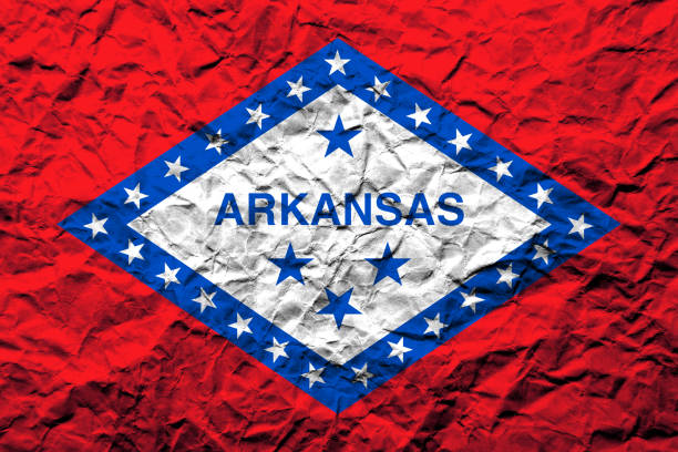 istock US flag of Arkansas 641885832