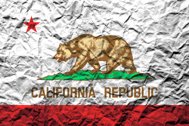 istock US flag of California 641886274