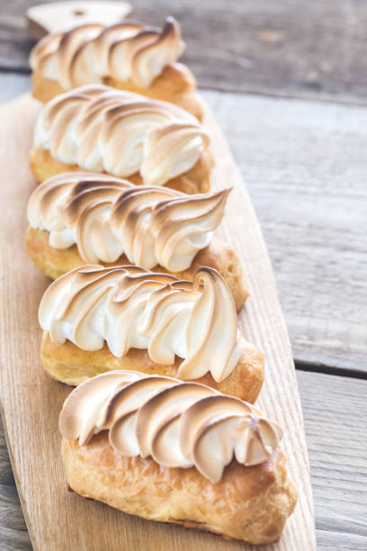 istock Eclairs with lemon curd and meringue 641891722