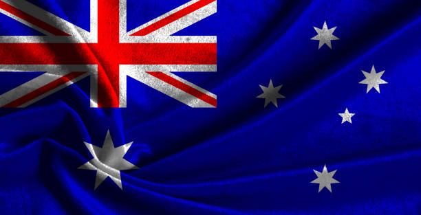 istock National flag of Australia 641894422