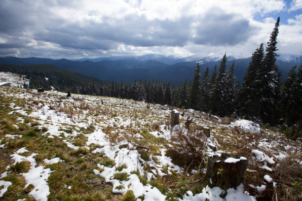istock Carpathian mountain range in late autumn 641894434