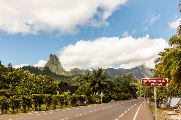 istock Street on Moorea Island, French Polynesia 641911688