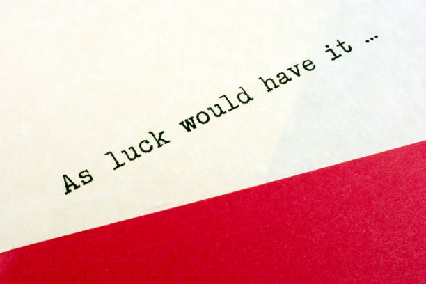 istock The saying, as luck would have it, on paper 641917446