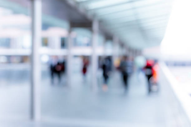 istock Abstract background of people on footbridge 641922942