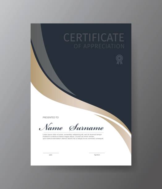 Vector template for certificate or diploma Vector template for certificate or diplomaVector template for certificate or diplomaVector template for certificate or diplomaVector template for certificate or diplomaVector template for certificate or diploma graduation designs stock illustrations