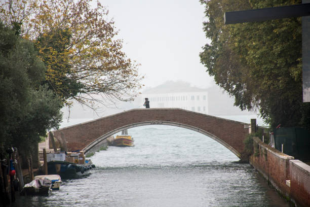 Bridge from Giardini Biennale to more gardens in Venice.