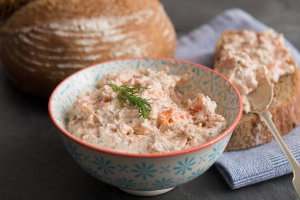 istock Bowl of Fresh Pate Beside Bread with Pate 641926064
