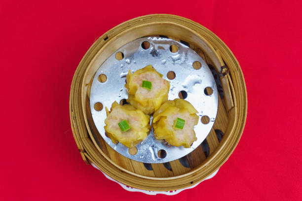 istock Various Dim Sum in Bamboo Steamed Bowl 641929386