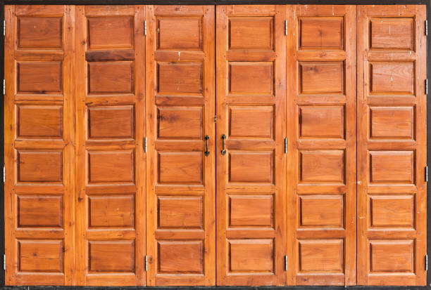 istock Old Teak Wood Door, Background/ Texture 641934040