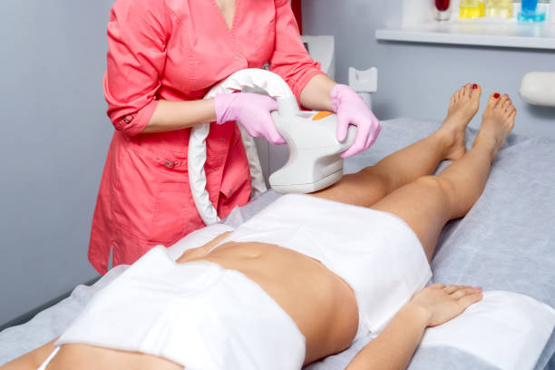 istock Vacuum massage. Hardware cosmetology. 641937136