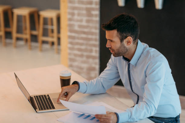 istock Businessman working in his office 641938004
