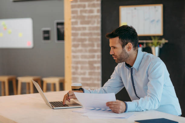 istock Businessman working in his office 641938030