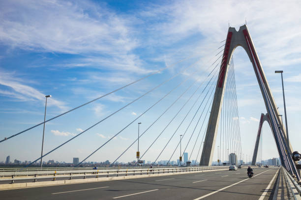 istock Nhat Tan Bridge (or Vietnam - Japan Friendship Bridge),the cable-stayed bridge crossing the Red River (Asia) in Hanoi, inaugurated on 4 January 2015 641939970