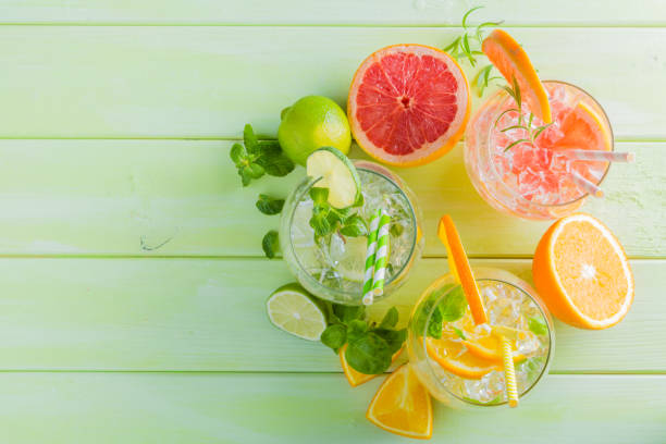 istock Selection of infused water for detox 641940632