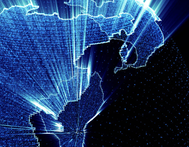 istock Science and Technology Earth, the future of digital earth technology 641944610