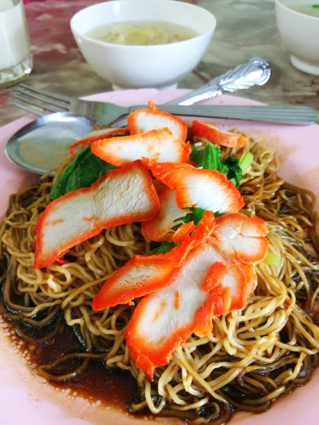 istock Wonton noodles is a Cantonese noodle dish 641946408