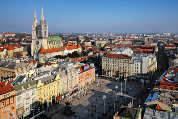 istock View of Zagreb from the observing deck 641949850