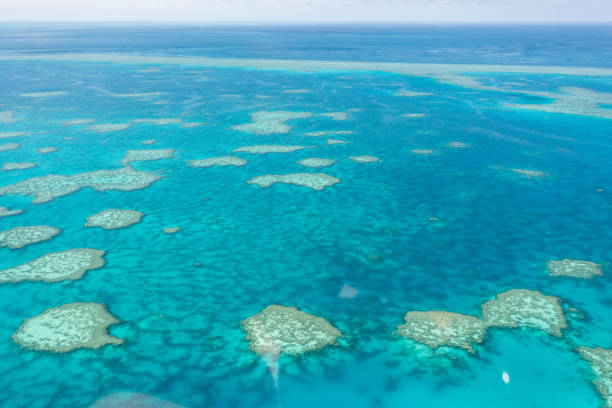 istock Great Barrier Reef, Australia. Aerial view 641953194