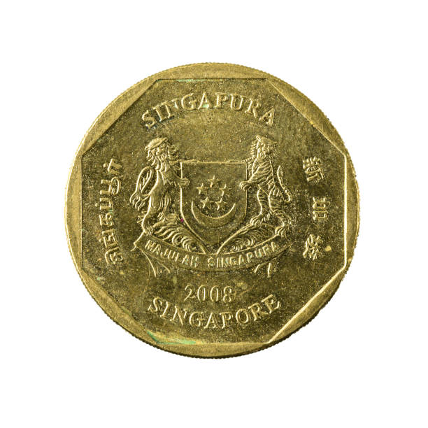 istock 1 singapore dollar coin (2008) reverse isolated on white background 641959624