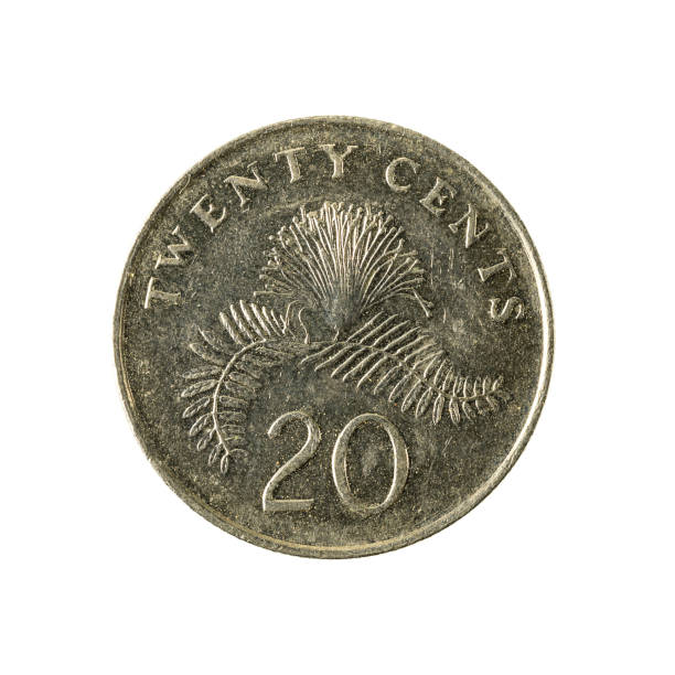 istock 20 singapore cent coin (2006) obverse isolated on white background 641959886