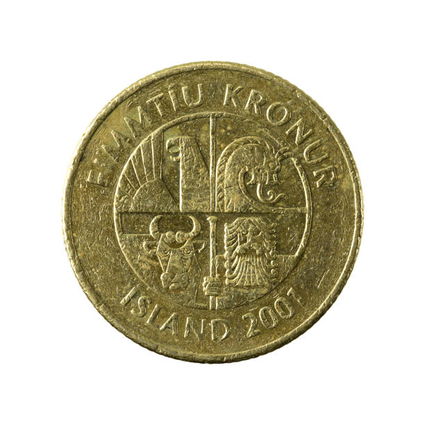 istock 50 icelandic krona coin (2001) reverse isolated on white background 641959968