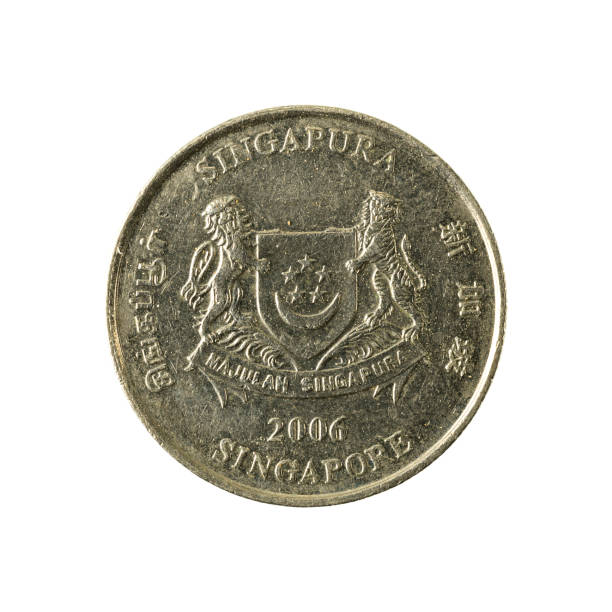 istock 20 singapore cent coin (2006) reverse isolated on white background 641960620