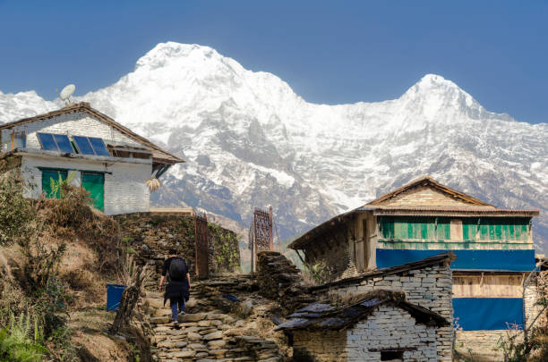 Hiking around Ghandruk village in Nepal