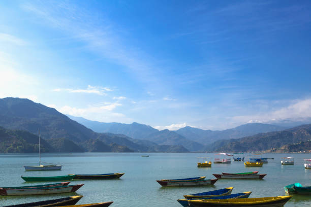 istock Boats in Fewa Lake 641961258