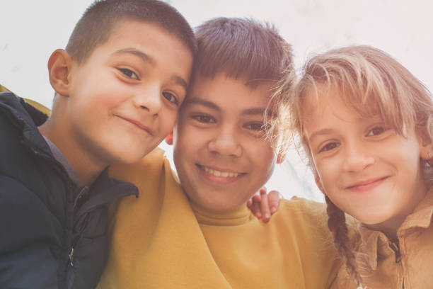 istock Portrait of three children. 641968340