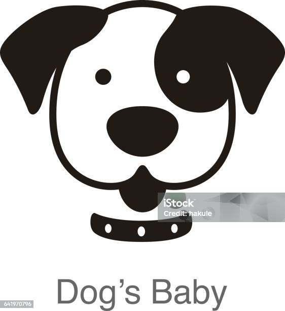 Dog Face Front View Vector Stock Illustration - Download Image Now - Animal Head, Dog, Animal