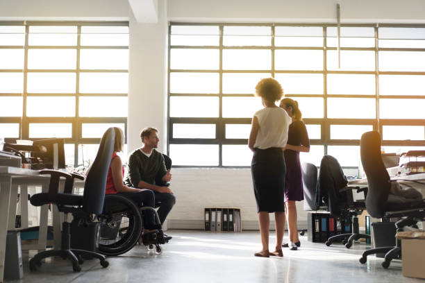 istock Business people discussing in office 641970970