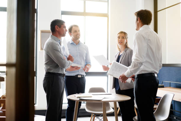 istock Business people discussing strategy in office 641971770