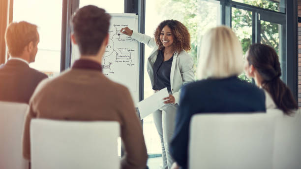 istock She's a great leader and inspiration to the team 641974712