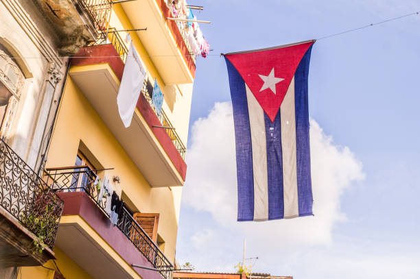 istock Cuban flag in Havana 641975408