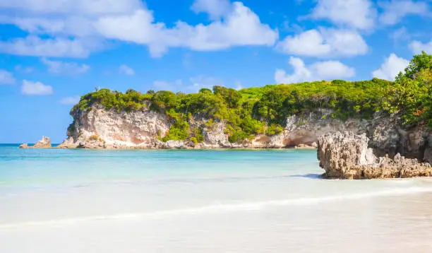 Macao Beach landscape, popular touristic resort of Dominican Republic, Hispaniola Island