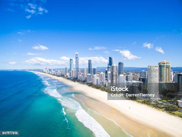 Surfers Paradise Aerial Stock Photo - Download Image Now - Gold Coast - Queensland, Australia, Queensland