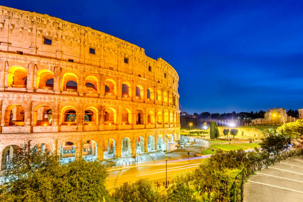 istock Colosseum in night, Rome, Italy 641992866