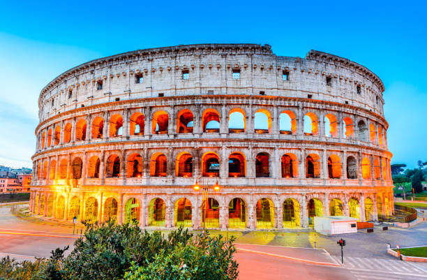 istock Colosseum in night, Rome, Italy 641992966