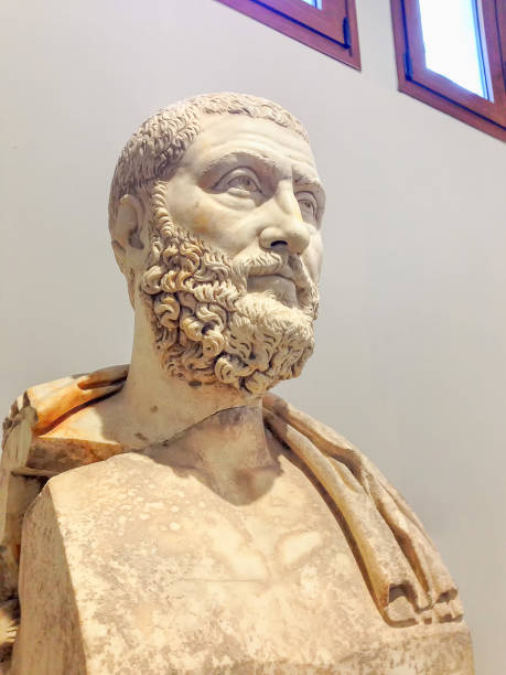 istock Antique bust of Greek man 641993840