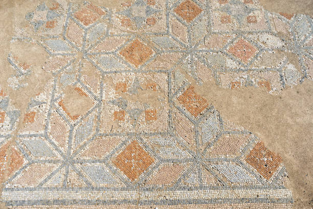 istock Ancient antique mosaic fragment 641994008