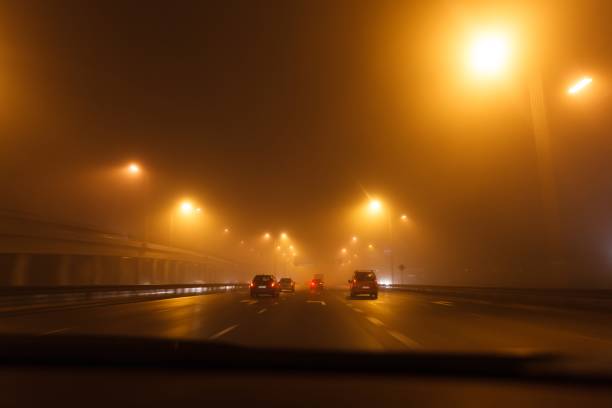 istock Driving a car in bad weather conditions 641999678