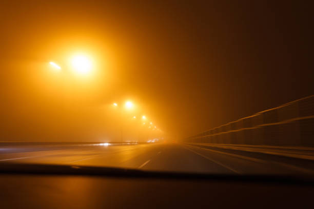 istock Driving a car in bad weather conditions 641999702