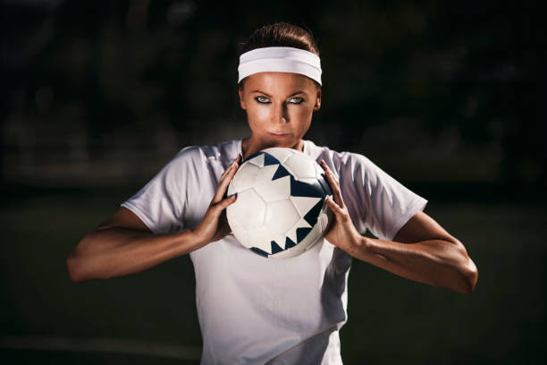 istock Female soccer player 642002060