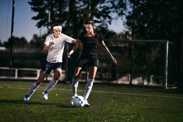 istock Female soccer players 642002448
