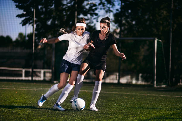 istock Female soccer players 642002450