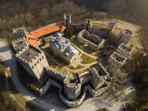 Manasija , also known as Resava , is a Serbian Orthodox monastery near Despotovac, Serbia, founded by Despot Stefan Lazarević between 1406 and 1418