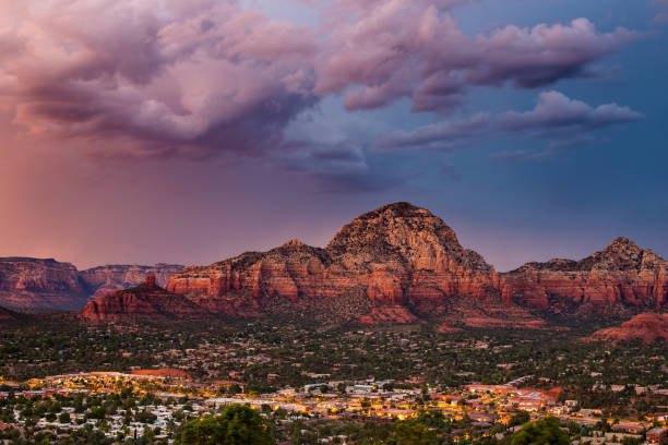 istock Sedona, Arizona city lights 642029472