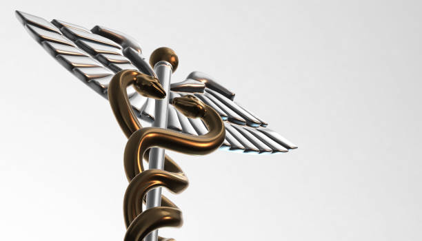 istock Caduceus - medical symbol, 3d render 642030288