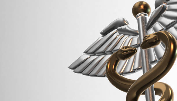 istock Caduceus - medical symbol, 3d render 642030296