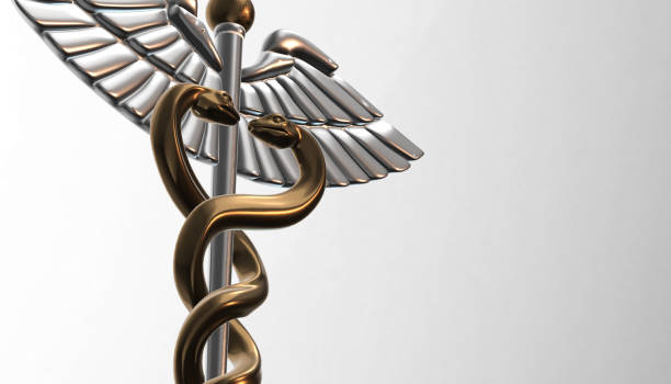 istock Caduceus - medical symbol, 3d render 642030300